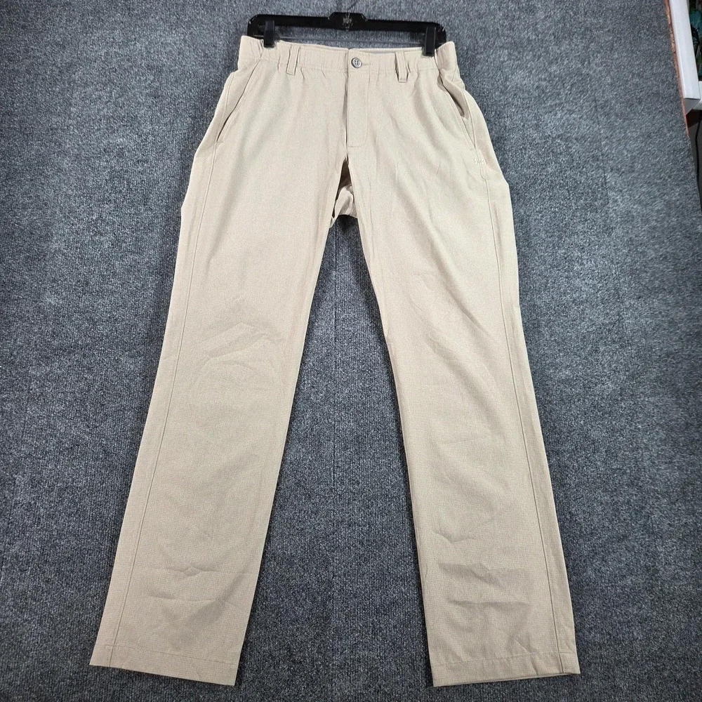Under Armour Men's 30x31 Khaki Match Play Vented Golf Stretch Pants 1347389